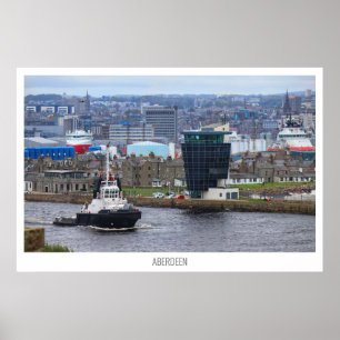 Poster Aberdeen, Écosse, Royaume-Uni