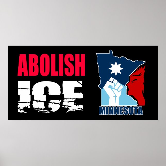 Poster Abolir l'ICE (Devant)