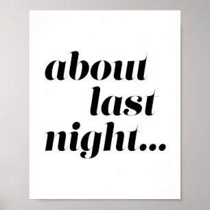 Poster About Last Night