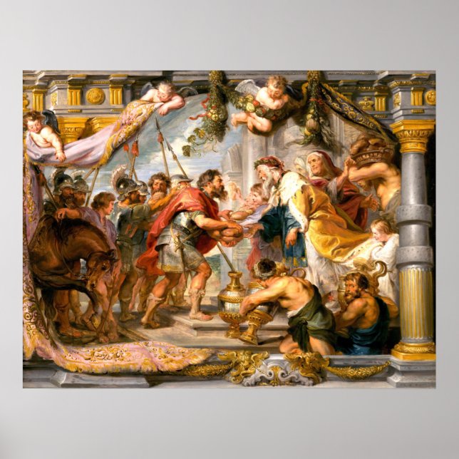 Poster Abraham et Melchizedek - Rubens Fine Art (Devant)