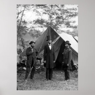 Poster Abraham Lincoln Allan Pinkerton John A. McClernand