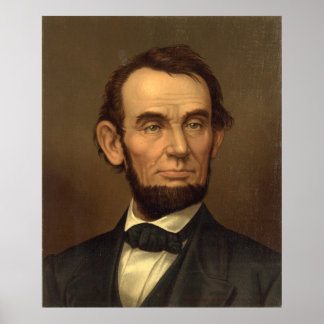 Poster ABRAHAM LINCOLN Portrait par Strobridge & Co