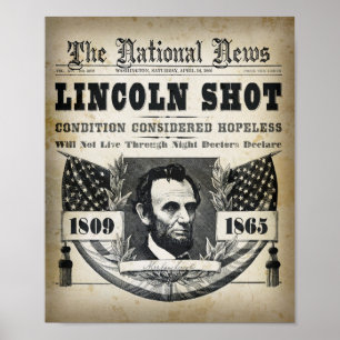 POSTER ABRAHAM LINCOLN TIRER LA TÊTE