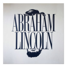 Poster Abraham Lincoln'est pas la sagesse des mots