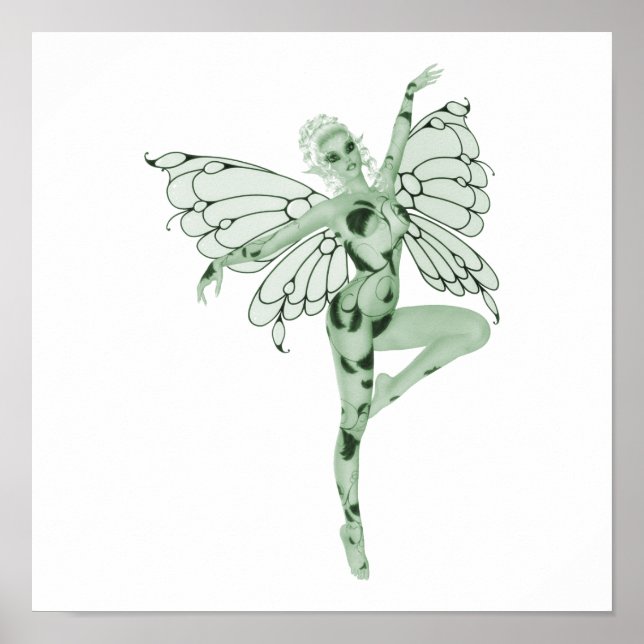 Poster Absinthe Art Signature Green Fairy 7 (Devant)