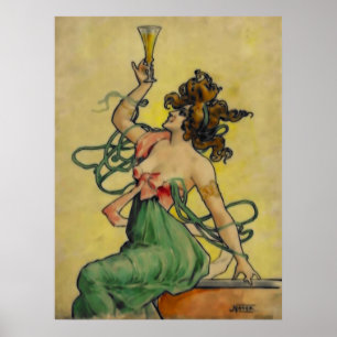 Poster Absinthe Blanqui Nover