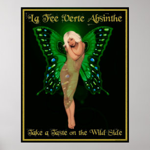 Poster Absinthe de Verte d'honoraires de La