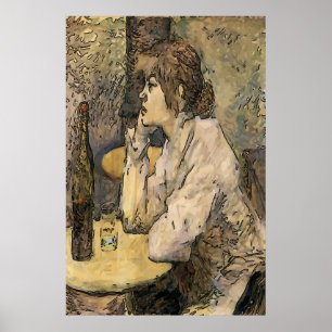 Poster Absinthe Drinker, Quartier Français