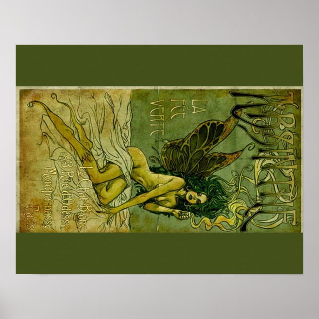 Poster Absinthe Green Fairie (Devant)