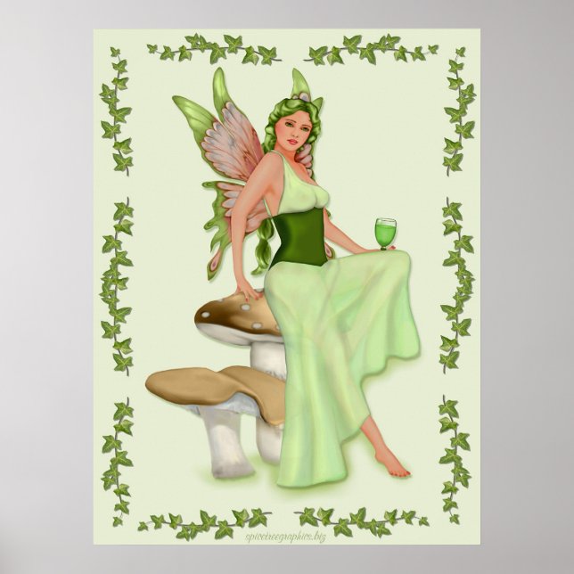 Poster Absinthe - La Fée Verte (Devant)
