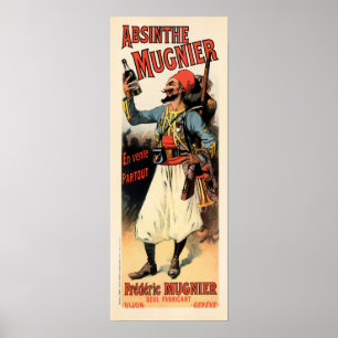 Poster ABSINTHE MUGNIER 1895 par Lucien Lefevre Publicité