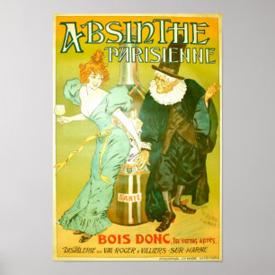Poster Absinthe Parisienne Gélis-Didot Malteste
