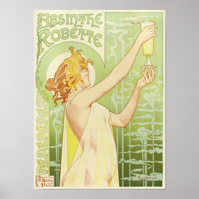 Poster Absinthe Robette, Privat-Livemont (Devant)