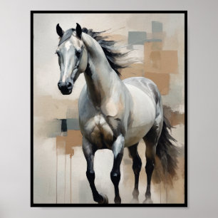 Poster Abstract Art Horse Wall Art Room Decor