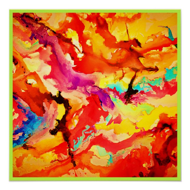 Poster Abstract art Pattern (Devant)