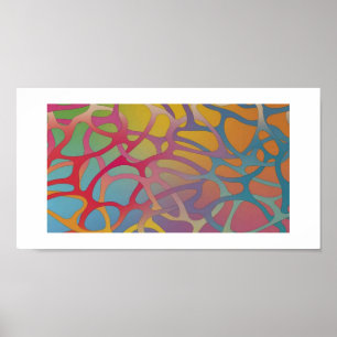 Poster - Abstract Art Spaghetti