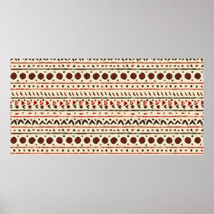 Poster Abstract ethnic seamless pattern