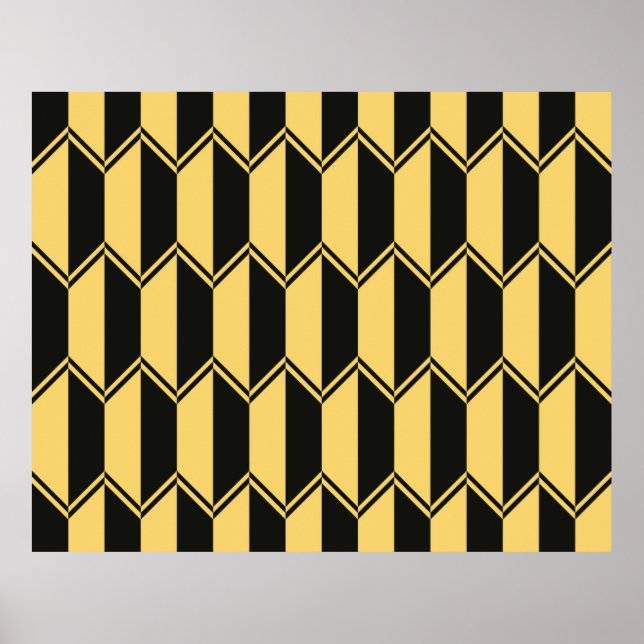 Poster Abstract geometric pattern  (Devant)