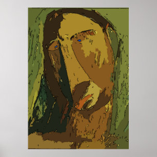 Poster Abstract Man, add text