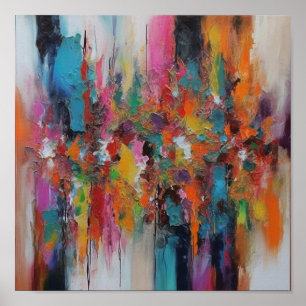 Poster Abstract Painting - Eloquent Expression Through Co