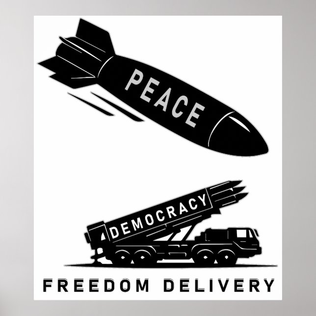 Poster Abstract Peace Freedom Delivery Minimalist Art (Devant)
