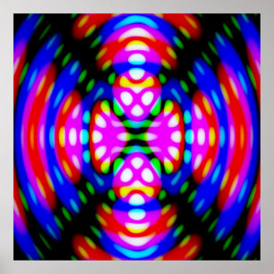 Poster Abstract Trippy Psychedelic Colourful Image