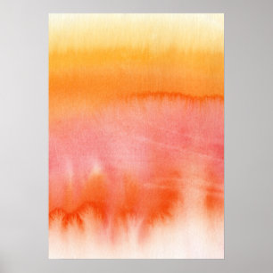 Poster Abstract watercolor hand painted background 17