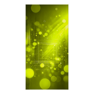 Poster Abstract yellow lights and shapes