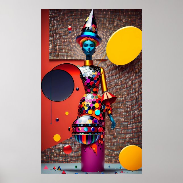 Poster Abstraction de l'Astro-Sorcière (Devant)