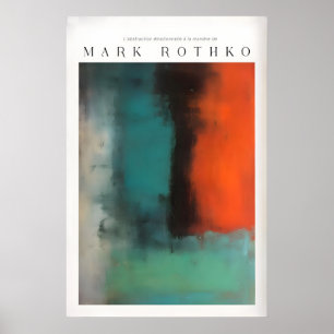 Poster Abstraction de toile moderne de style Mark Rothko