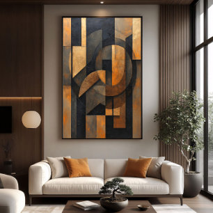 Poster Abstraction Dorée