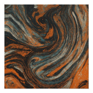 Poster Abstraction Terrestre 