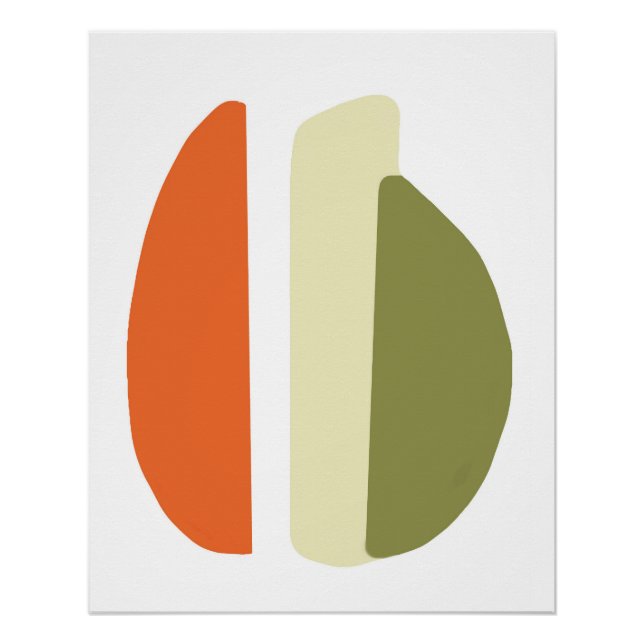 Poster abstracto 3 formas (Devant)