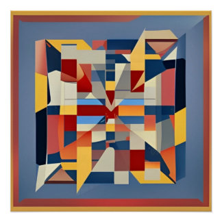 Poster Abstracto Multicolor