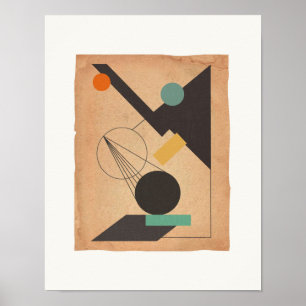 Poster Abstrait #1 Bauhaus