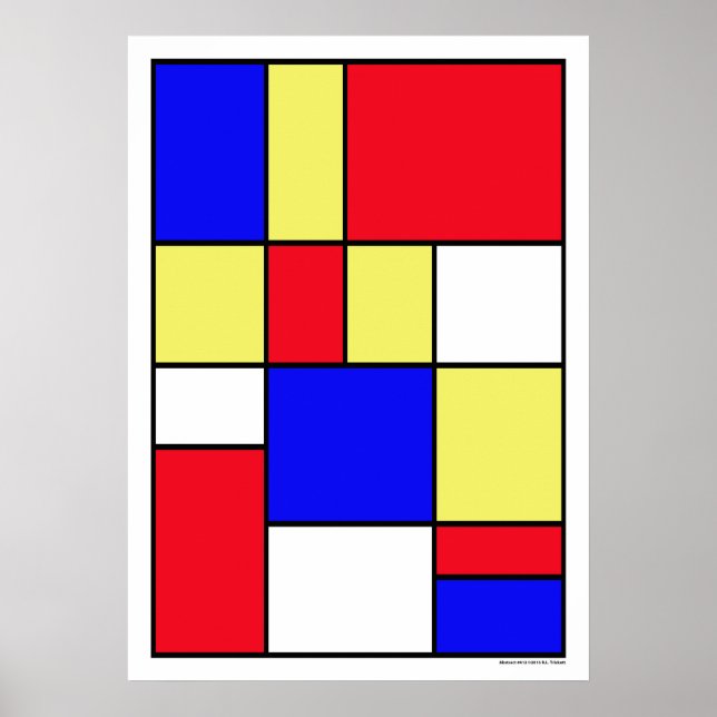 Poster Abstrait #412 (Devant)