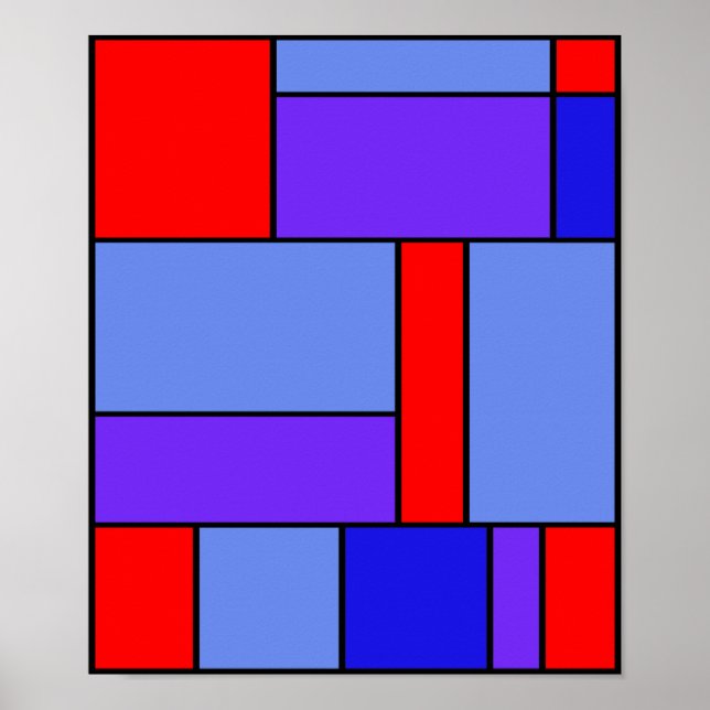 Poster Abstrait #483 (Devant)