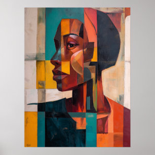 Poster Abstrait africain