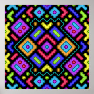 Poster Abstrait allongé