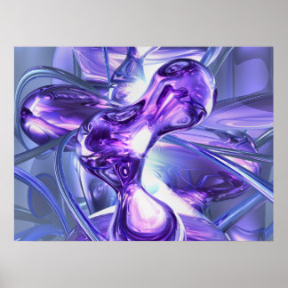 Poster Abstrait Aquamarine
