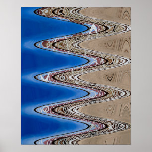 Poster Abstrait blanc de clôture, 2018   Images SVP