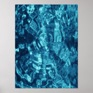 Poster Abstrait bleu