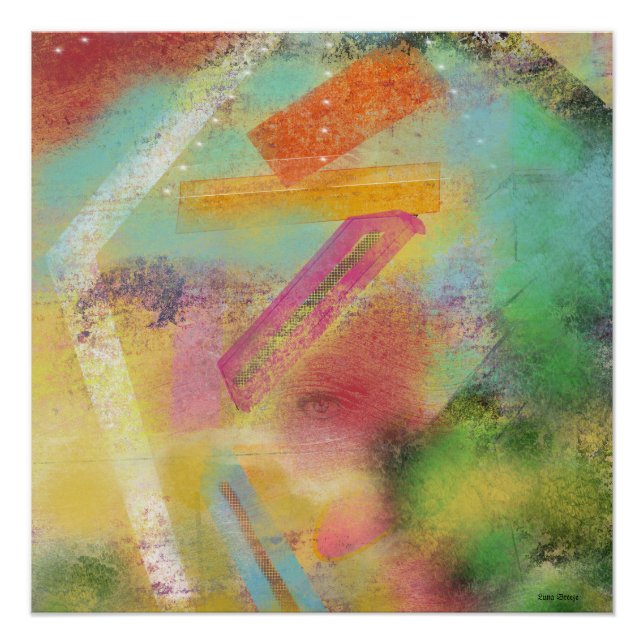 Poster Abstrait brillant (Devant)