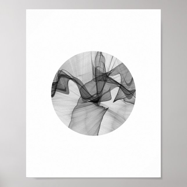 Poster Abstrait Cercle | 8x10 (Devant)