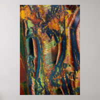 Abstrait coloré d'un œil de Tigre