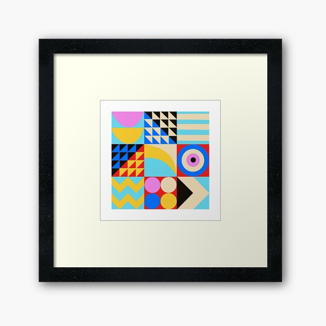 Poster Abstrait coloré moderne géométrique (Créateur téléchargé)