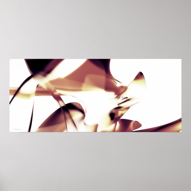 Poster Abstrait.Courbes (Devant)