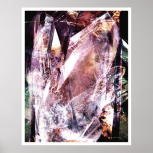 Poster Abstrait cristallin 4