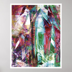 Poster Abstrait cristallin 6