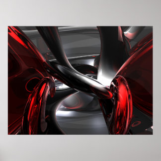 Poster Abstrait des blessures profondes